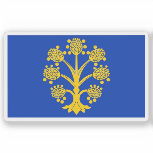 Vlag van de stad Appleby-in-Westmorland, Engeland Sticker (Voorkant)