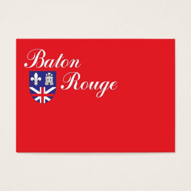 vlag van de stad Baton Rouge Visitekaartjes (Voorkant)