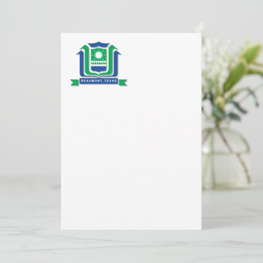 Vlag van de stad Beaumont (Staand voorkant)