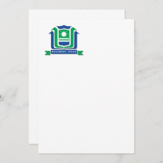 Vlag van de stad Beaumont (Voorkant / Achterkant)