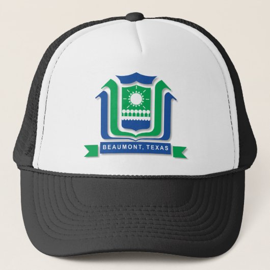 Vlag van de stad Beaumont Trucker Pet (Voorkant)