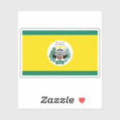 Vlag van de stad Belmopan, Belize Sticker (Vel)