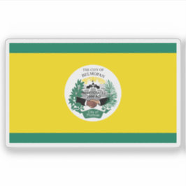 Vlag van de stad Belmopan, Belize Sticker