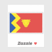 Vlag van de stad Birmingham, Engeland Sticker (Vel)