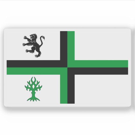 Vlag van de stad Bloxwich, Engeland Sticker (Voorkant)