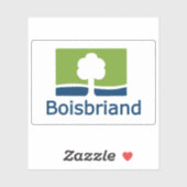 Vlag van de stad Boisbriand, Quebec, Canada Sticker (Vel)