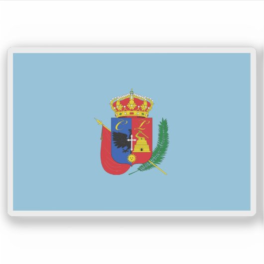 Vlag van de stad Cajamarca, Peru Sticker (Voorkant)