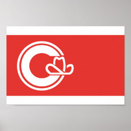 Vlag van de stad Calgary Poster