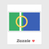 Vlag van de stad Calne, Engeland Sticker (Vel)
