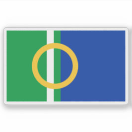 Vlag van de stad Calne, Engeland Sticker