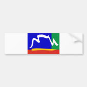 vlag van de stad cape bumpersticker (Voorkant)