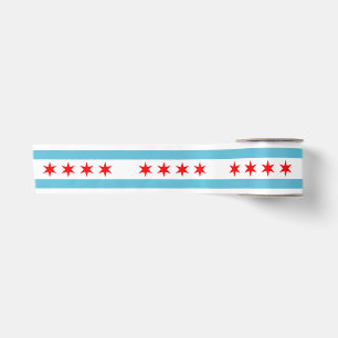 Vlag van de stad Chicago (Illinois) Satijnen Lint