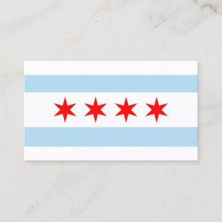 Vlag van de stad Chicago Visitekaartje