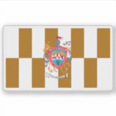 Vlag van de stad Chihuahua, Mexico Sticker (Voorkant)