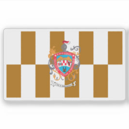 Vlag van de stad Chihuahua, Mexico Sticker