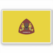 Vlag van de stad Chimbote, Peru Sticker (Voorkant)