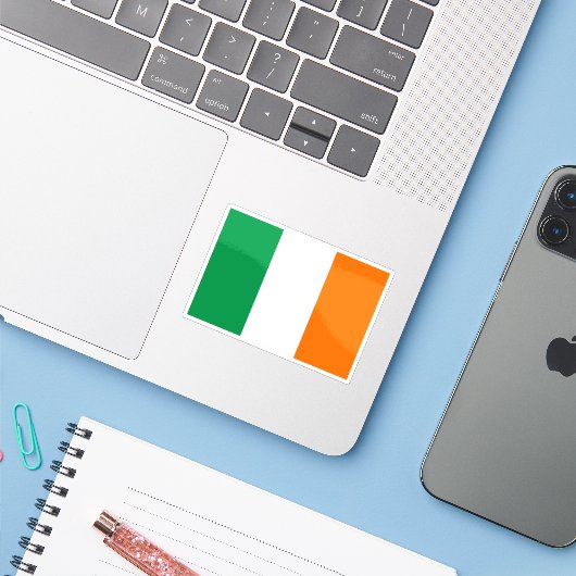 Vlag van de stad Chulucanas, Peru Sticker (Laptop met iPhone)