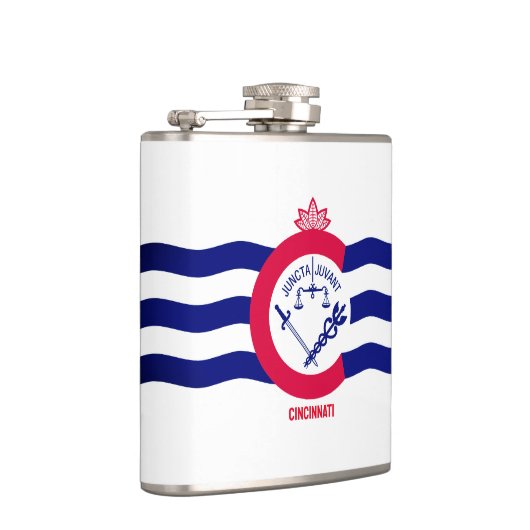 Vlag van de stad Cincinnati, Ohio Heupfles (Rechts)