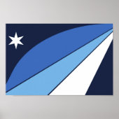 Vlag van de stad Columbia - South Carolina Poster (Voorkant)