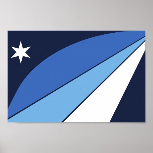 Vlag van de stad Columbia - South Carolina Poster (Voorkant)