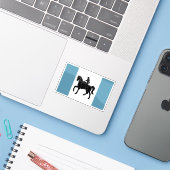 Vlag van de stad Coventry, Engeland Sticker (Laptop met iPhone)