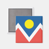 vlag van de stad Denver Magneet (Voorkant / Achterkant)