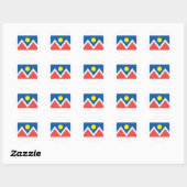 vlag van de stad Denver Ronde Sticker (Vel)
