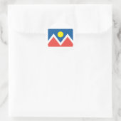 vlag van de stad Denver Ronde Sticker (Tas)