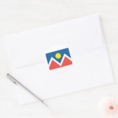 vlag van de stad Denver Ronde Sticker (Envelop)