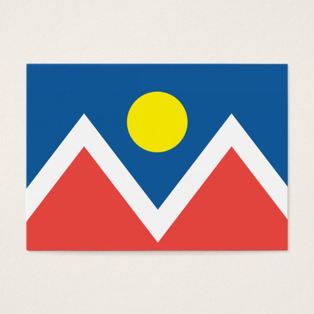vlag van de stad Denver Visitekaartje (Voorkant)