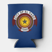 Vlag van de stad El Paso, Texas Can Koeler (Voorkant)