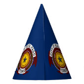 Vlag van de stad El Paso, Texas Feesthoed Feesthoedjes (Achterkant)