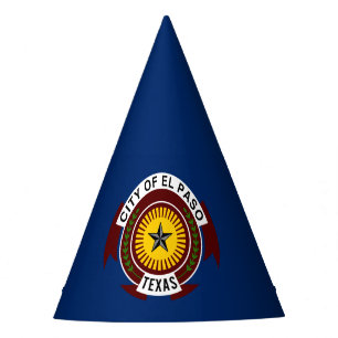 Vlag van de stad El Paso, Texas Feesthoed Feesthoedjes