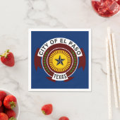 Vlag van de stad El Paso, Texas servetten (Insitu)