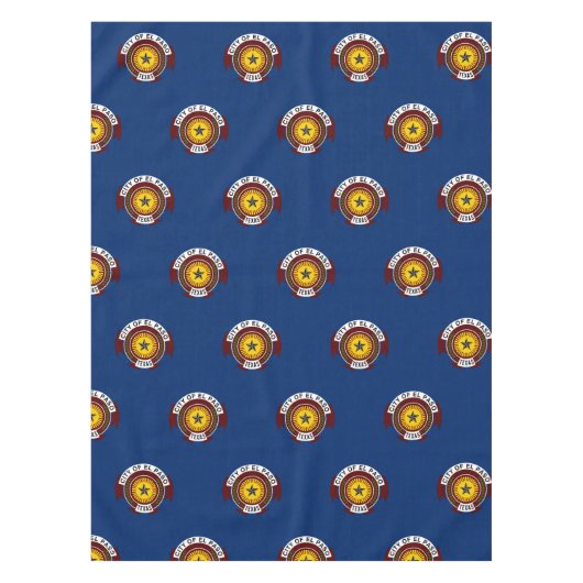 Vlag van de stad El Paso, Texas Tafelkleed (Voorkant)