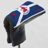 Vlag van de stad Fort Wayne Golfheadcover (3/4 voorkant)
