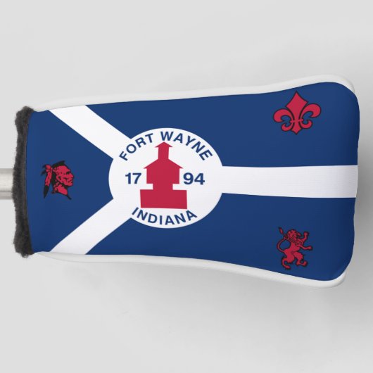 Vlag van de stad Fort Wayne Golfheadcover (Voorkant)