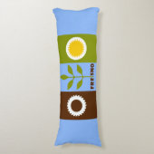 Vlag van de stad Fresno, California Body Pillow Lichaamskussen (Voorkant Verticaal)