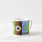 Vlag van de stad Fresno, California Espresso Cup Espresso Kop (Voorkant rechts)