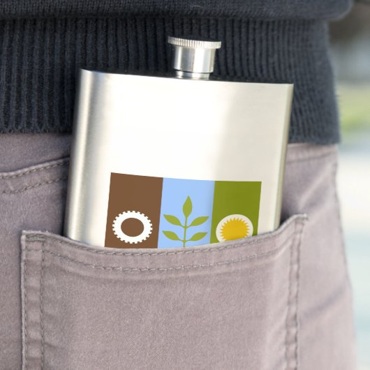 Vlag van de stad Fresno, California Flask Flacon (Voorbeeld)