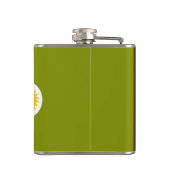 Vlag van de stad Fresno, California Hip Flask Heupfles (Achterkant)