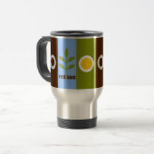 Vlag van de stad Fresno, California Travel Mug Reisbeker (Voorkant links)