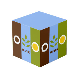 Vlag van de stad Fresno, Californische kubus