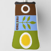 Vlag van de stad Fresno Golf Head Hoesje Golfheadcover (Draai 90)