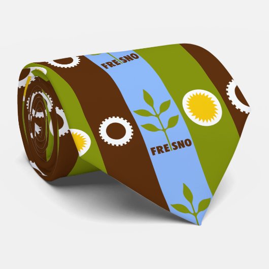 Vlag van de stad Fresno, Stropdas Californië (Opgerold)