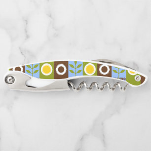 Vlag van de stad Fresno Waiter's Corkschroef Kurkentrekker