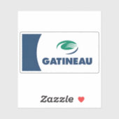Vlag van de stad Gatineau, Quebec, Canada Sticker (Vel)