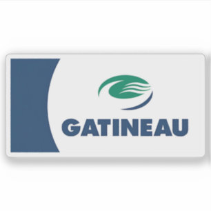 Vlag van de stad Gatineau, Quebec, Canada Sticker