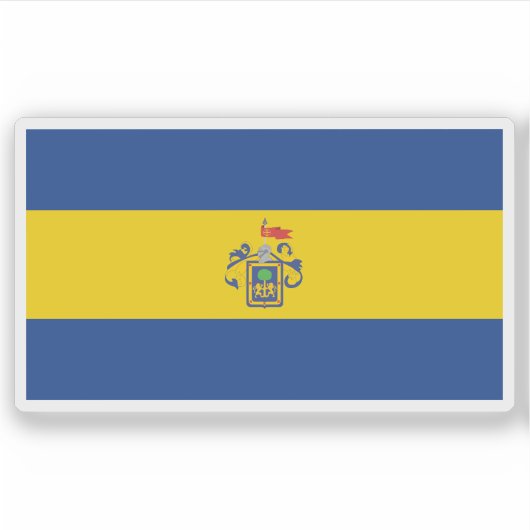 Vlag van de stad Guadalajara, Mexico Sticker (Voorkant)