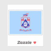 Vlag van de stad Haifa, Israël Sticker (Vel)